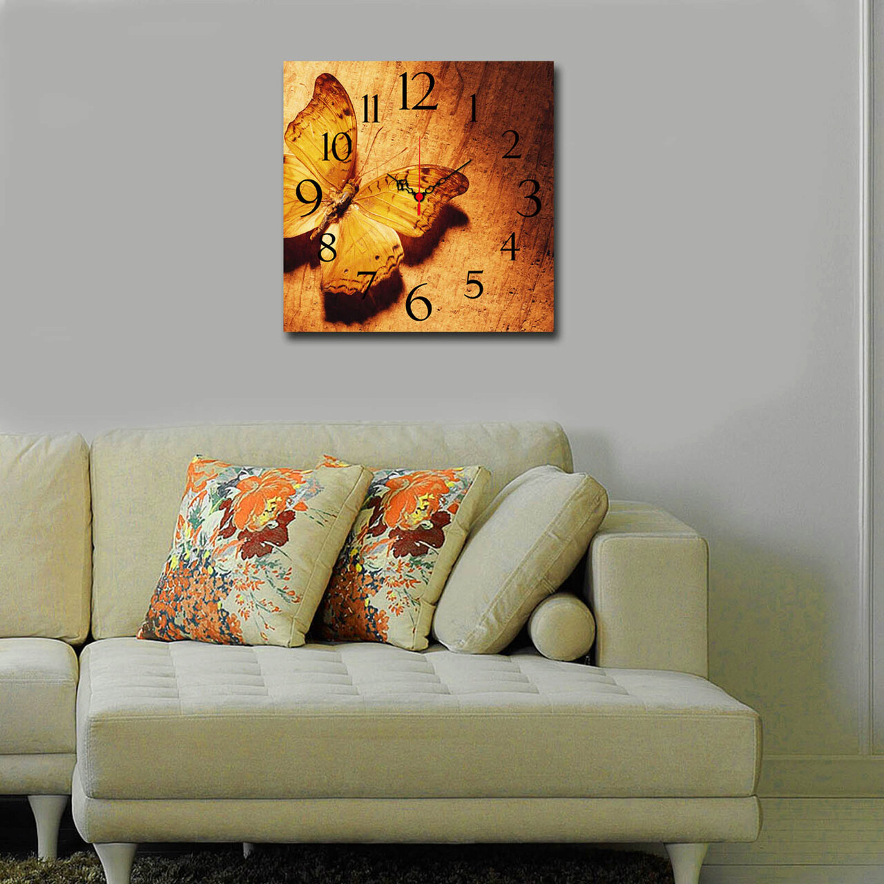 Ceas de perete, Msk-48, Dimensiune: 40 x 40 cm, Multicolor - imagine 3